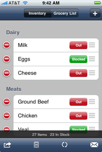 Tap Grocer Inventory