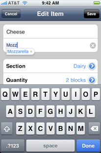 Tap Grocer Add Item